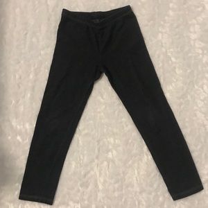 Faux denim leggings